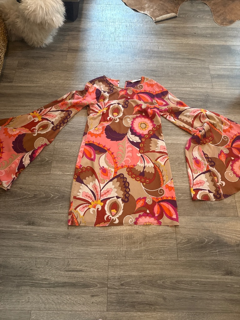 Trina Turk bell sleeve dress